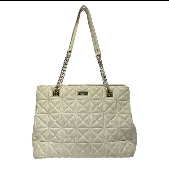 Kate Spade NY Sedgewick Place Phoebe Quilted Pattern Shoulder Bag Chain Detail - Picture 1 of 16